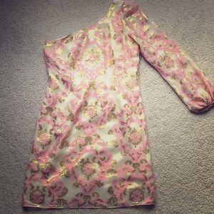 Lilly Pulitzer one shoulder cocktail dress